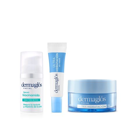 Dermaglos Set Facial Ultra Hidratante + Serum Niacinamida