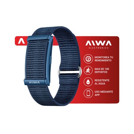 Pulsera Smart Band AIWA batería para 25 Días y +100 Modos Deportivos - Azul