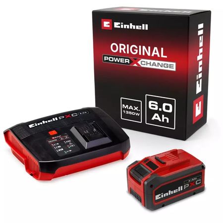 Einhell PXC-Kit Inicio 18V 4-6Ah y Cargador Boost 6A