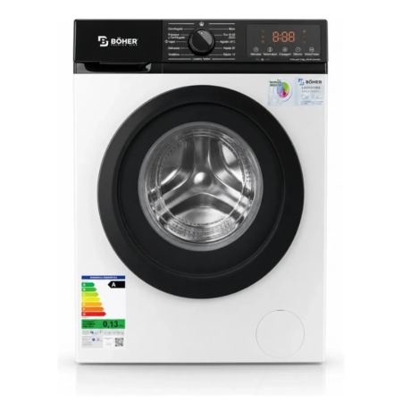 LAVARROPAS AUTOMATICO BOHER BOH-WMCFWT7K01 CARGA FRONTAL 7KG BLANCO