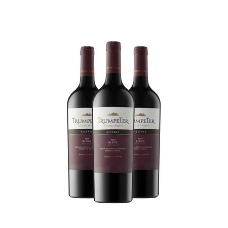 Vino Tinto Trumpeter Reserva Blend Caja x 3