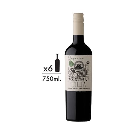 Vino Tinto Tilia Cabernet Sauvignon Organico Caja x 6