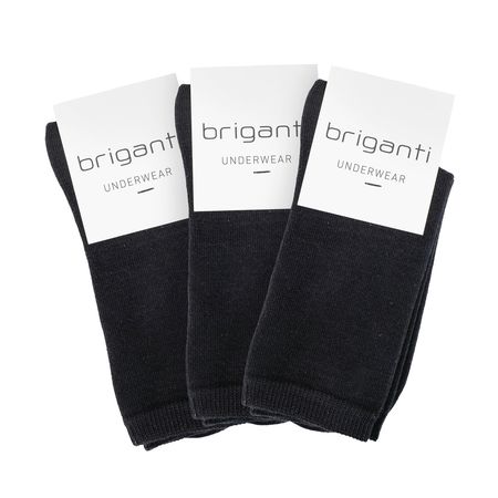 PACK X3 MEDIAS LISAS NEGRAS M