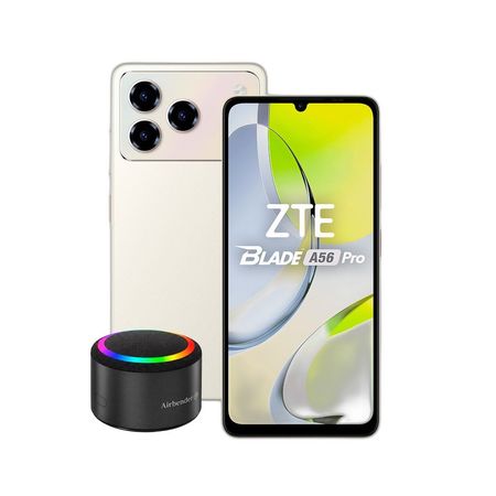Combo ZTE A56 Pro 12+128GB Gold + Parlante Bluetooth Airbender AS1
