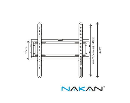 Soporte Led Basculante 32p A 60p C/Inclin Spl-495i Nakan