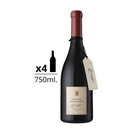 Vino Tinto Pequeñas Producciones Pinot Noir Caja x 4