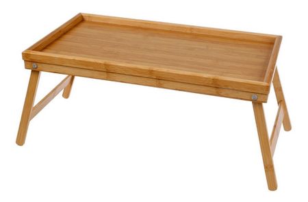 Bandeja De Cama Bambu Plegable Desayuno Aston