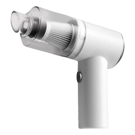 Mini Aspiradora Mano Portatil Blanca Inalambrica Usb Recarga Color Blanco