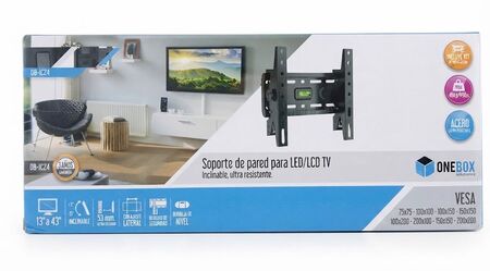 Soporte Led Basculante Con Inclinacion 13p A 43p Ob-Ic24 One Box