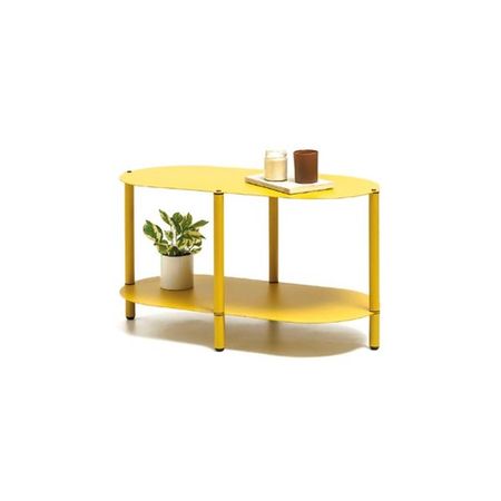 Mesita Ratona Iron DS Home 80 x 37 x 40 cm Ocre