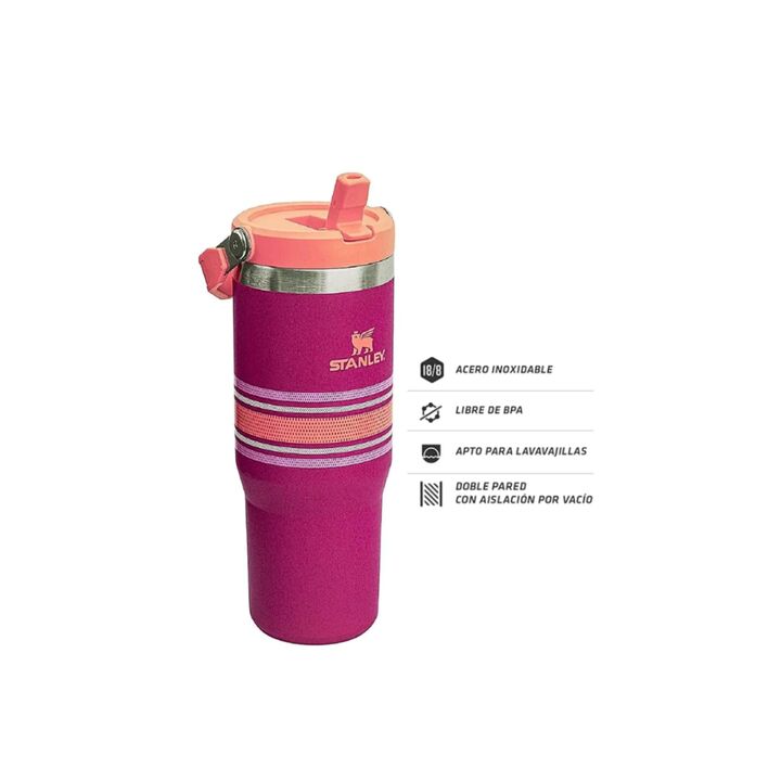 BOTELLA STANLEY 0.7L FLIP STRAW (C:FUSCHIA MESH ICEFLOW BOTTLE) - Vista 3