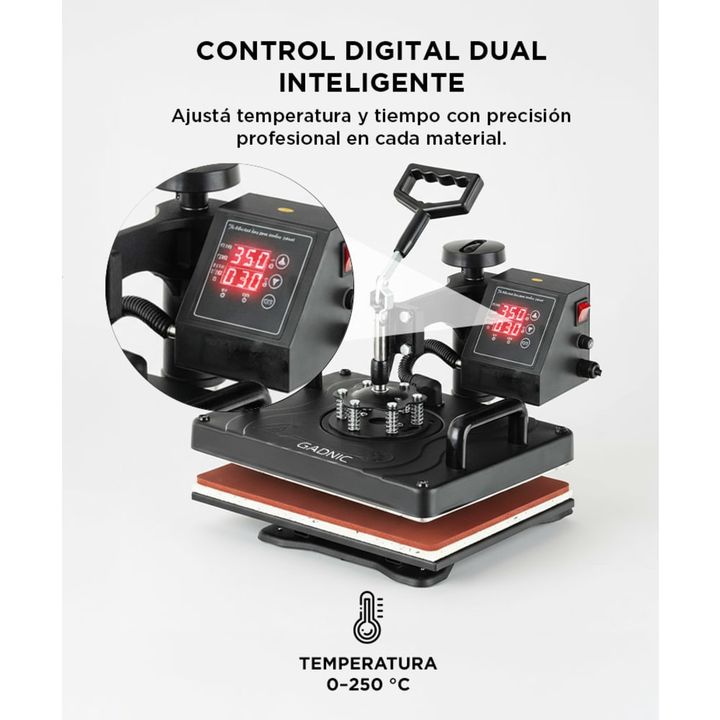 Máquina de Sublimado Combinada Gadnic MS4 Multifuncional 5 en 1 - Vista 3