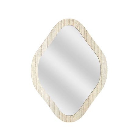 Espejo Decorativo 34Cm Rombo Contorno Madera HD0114