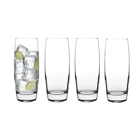 Set X 4 Vaso Vidrio Copa Agua Licuados Jugos 500 Ml Pasabahce Pleasure