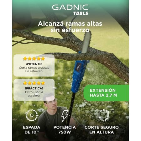 Sierra de Altura Gadnic Extensible Eléctrica 750w
