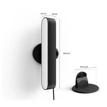 Philips Hue Play - Kit Base 2 Luminarias + Fuente (La Fuente Admite hasta 3 Luminarias)  (915005733901)
