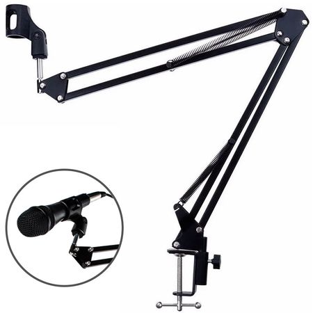 Soporte Para Micrófono + Brazo Articulado Gadnic 36.5 cm