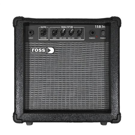 Ross B15. Amplificador para bajo eléctrico 15W con parlante de 6.5 pulgadas