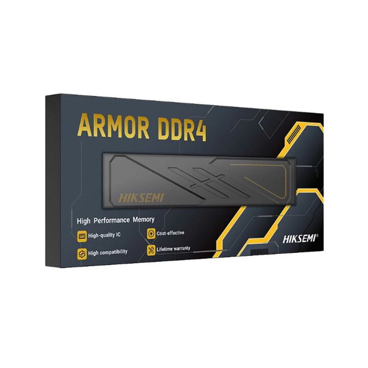 Memoria DDR4 8Gb Hiksemi 3200Mhz Armor Black - Vista 1