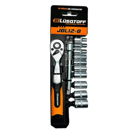 Set Juego Bocallaves Lusqtoff Tubos 1/4 Llave Crique 12 Pzs