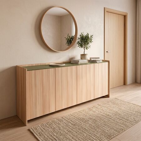 Bahiut 1,80 m 4 Puerta Coco Bolo|safari Tables