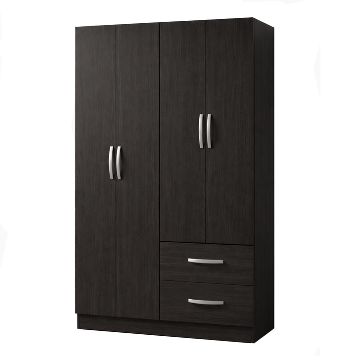 Ropero Placard 4 Puertas y 2 Cajones Ebano Maximo Family - Vista 1