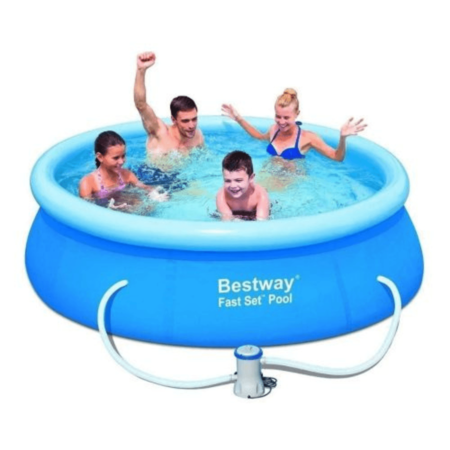 Pileta Inflable Bestway 305x76 3800lts + Bomba/base/barrefondo