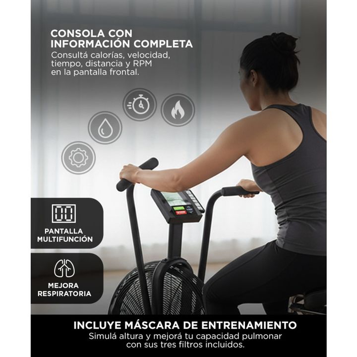 Bicicleta Fija de Aire Gadnic Air Bike - Vista 5