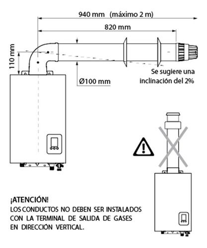 Peisa Calefon A Gas 14l Tiro Forzado Tbf Negro 10001897 - Vista 4