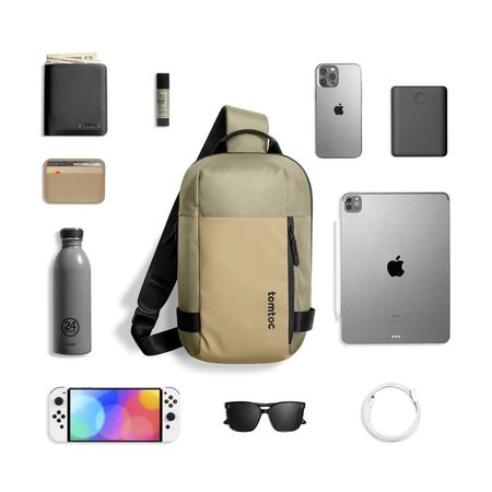 Bandolera Tomtoc Navigator-T24 7L Notebook 14" Caqui