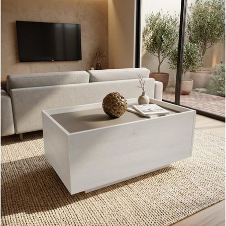 Mesa Ratona Petra DS Home Polar Gris 85x39x51 cm