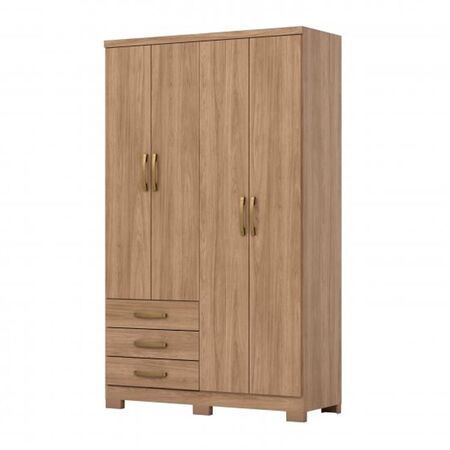 Placard Henn DA135-198 Caju Roble 4Ptas