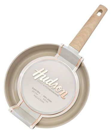 Sartén Antiadherente Hudson Harmony 20cm Inducción Aluminio Forjado Beige