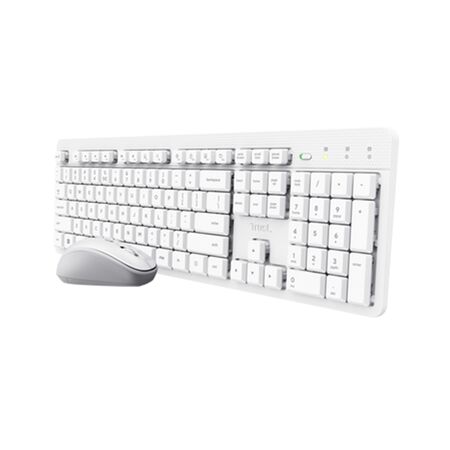Kit teclado y mouse Trust Ody II blanco 25467