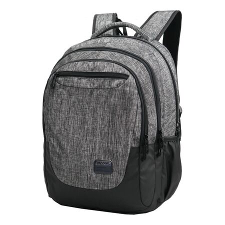 Mochila Luxor Kossok - Porta Laptop - Reforzada Gris Liso