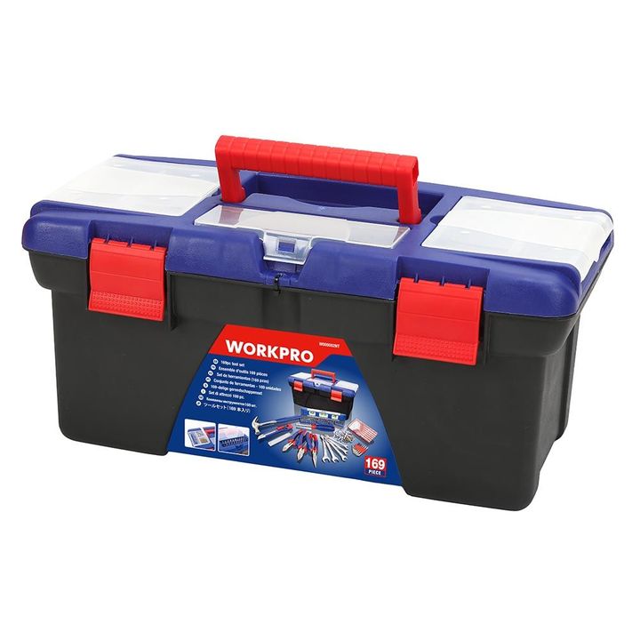 Set herramientas 169Pzs caja pl?stica p/el hogar WORKPRO - Vista 4