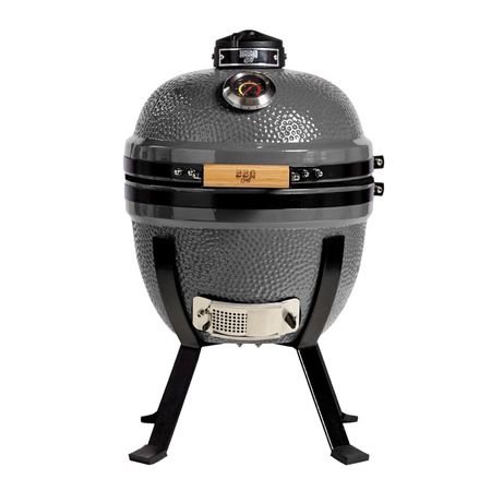 Kamado Kad 14 Dark Grey con funda - BBQ Grill - Horno Ceramico - Parrilla