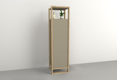 Columna 0,48m Puerta Entera Olmo F. Gris C. Tables