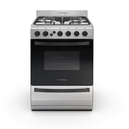 COCINA ORMAY TEMPO ACERO MULTIGAS 4H.REJILLAS FUNDICION - 4608193