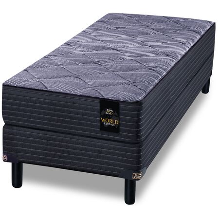 Colchon y Sommier King Koil Devon 1 Plaza y Media 100x190x26cm de Resortes Bonnell Con Espuma Firme