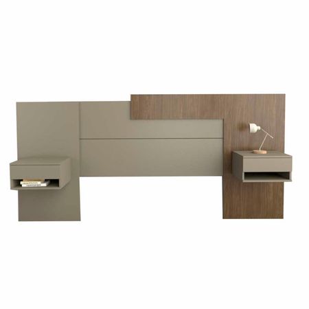 Respaldo de cama 6447 Nogal Gris 320 Cm