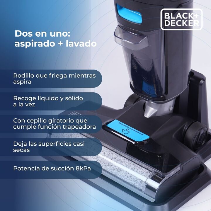 Aspiradora y Trapeadora Inalámbrica Duo Pro Max Black & Decker BXUVXA04 - Vista 3