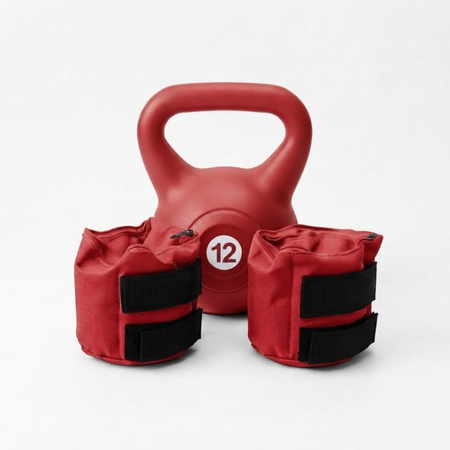 Pesa Rusa 12 Kg + Par de Tobilleras de 4 Kg 