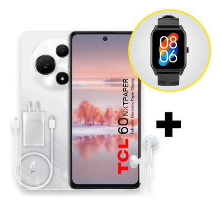Combo Celular Tcl 60 Nxtpaper + Smartwatch Havit De Regalo 
