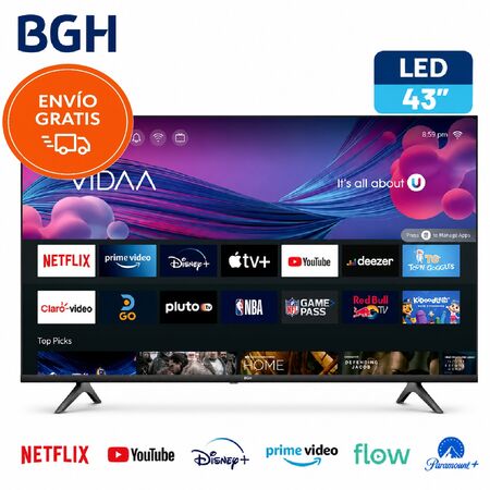 Smart TV LED Full HD 43" BGH VIDAA B4325FH5
