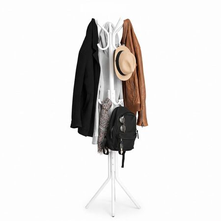 Perchero Blanco Gadnic para 12 Prendas