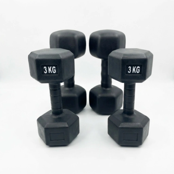 Combo 4 Mancuernas Hexagonales – 2 de 1 kg + 2 de 3 kg - Vista 1
