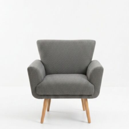 Sillon matera Klyara color gris medio