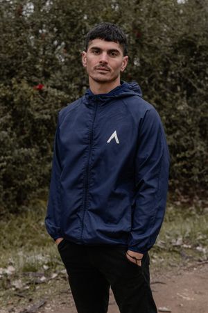 Campera rompevientos Domuyo Azul