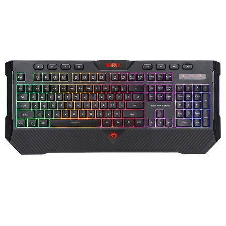 Teclado Gaming Marvo K656 Arcoiris Rainbow Luces Cable Usb
